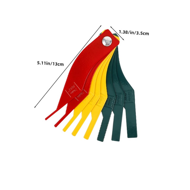 Healifty 2pcs Steel Brake Pad Thickness Gauge Tool for Accurate Auto Car Maintenance - Image 2